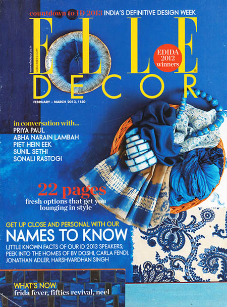 Elle Decor March - 2013 Cover Page Sahil & Sarthak..jpg